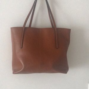 Leather tote